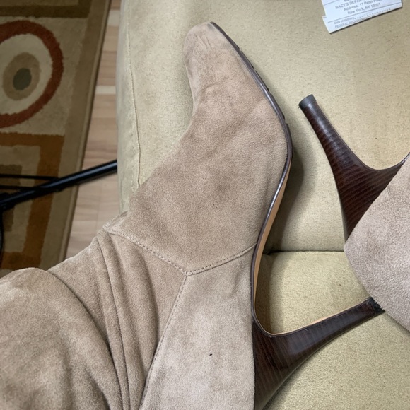 Cole Haan Nikeair tall suedes boots tan gently worn please see photos - Picture 2 of 8